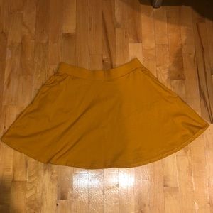 Mustard Skater Skirt
